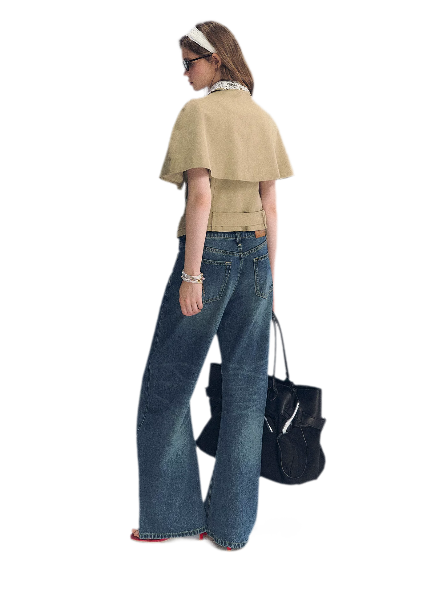 Vintage Wash Wide-Leg Jeans