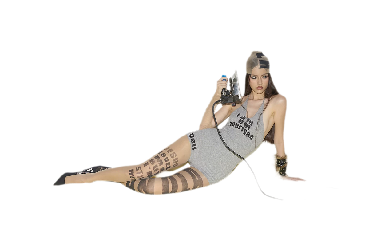 Sheer Letter Tights