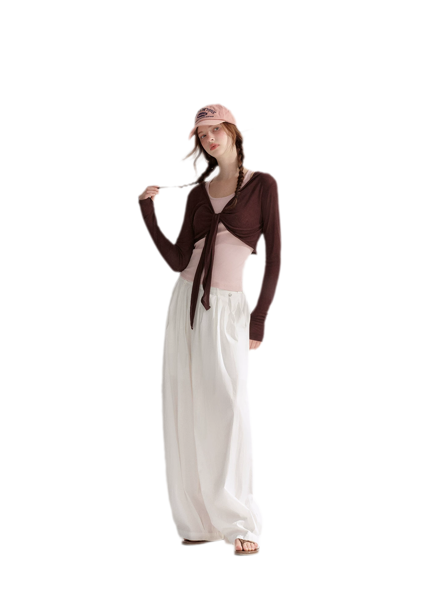 Tie Front Shrug Tank