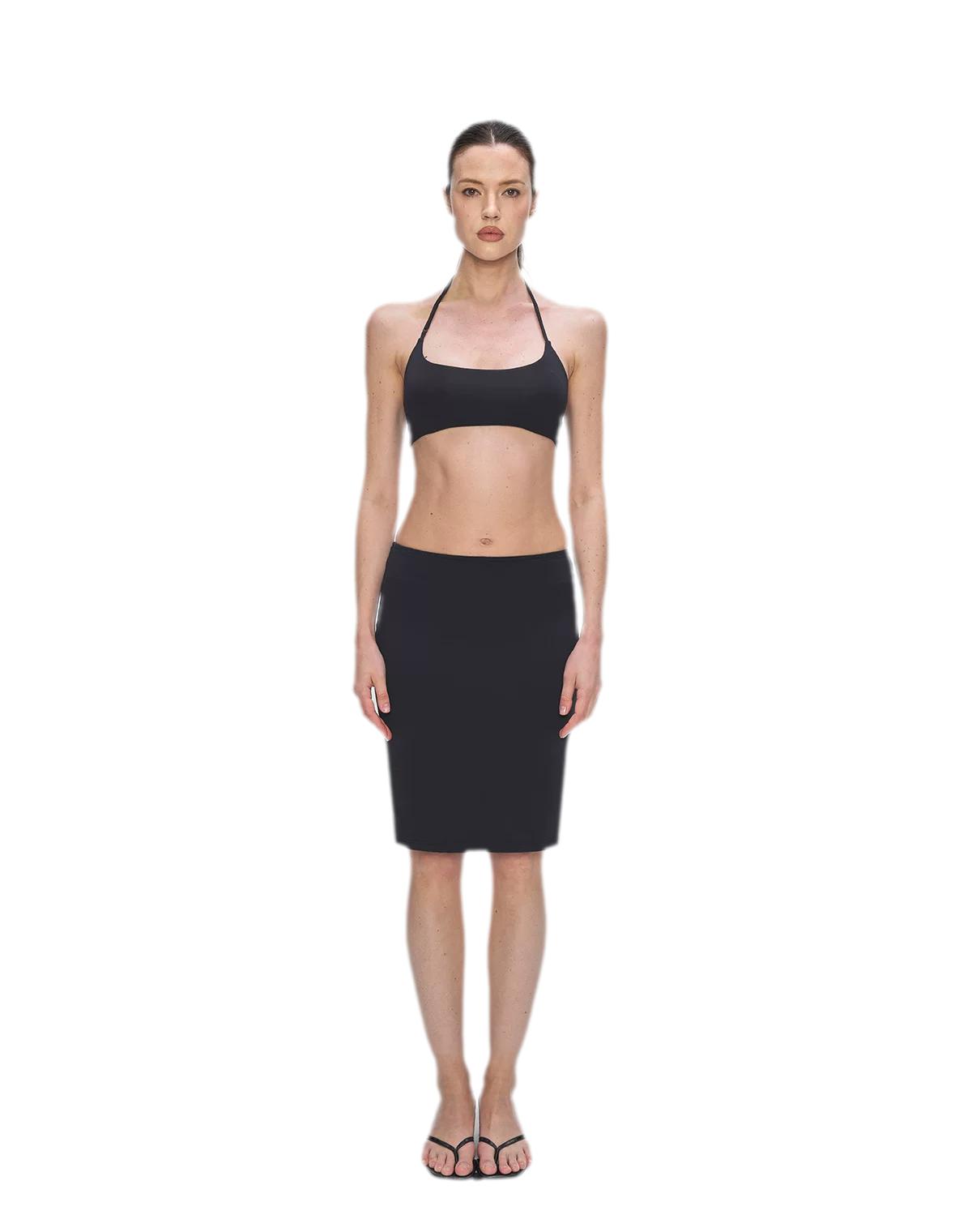 Nude Feel Layered Skirt