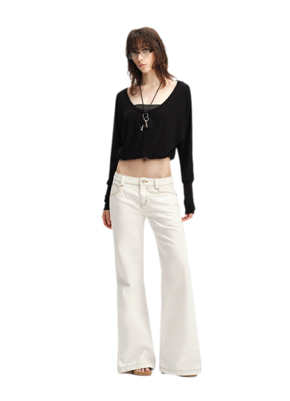 Lyocell Asymmetric Off-Shoulder Top
