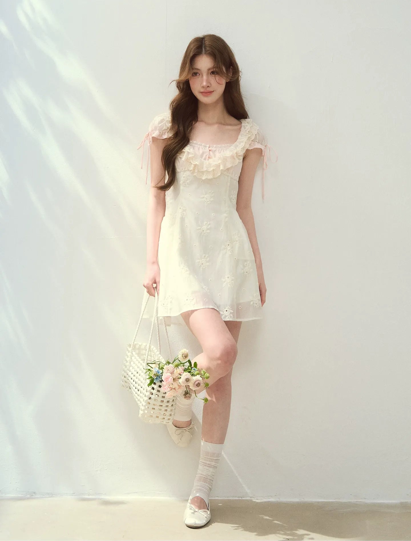 Shell Diary Embroidered Dress