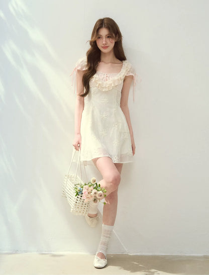 Shell Diary Embroidered Dress