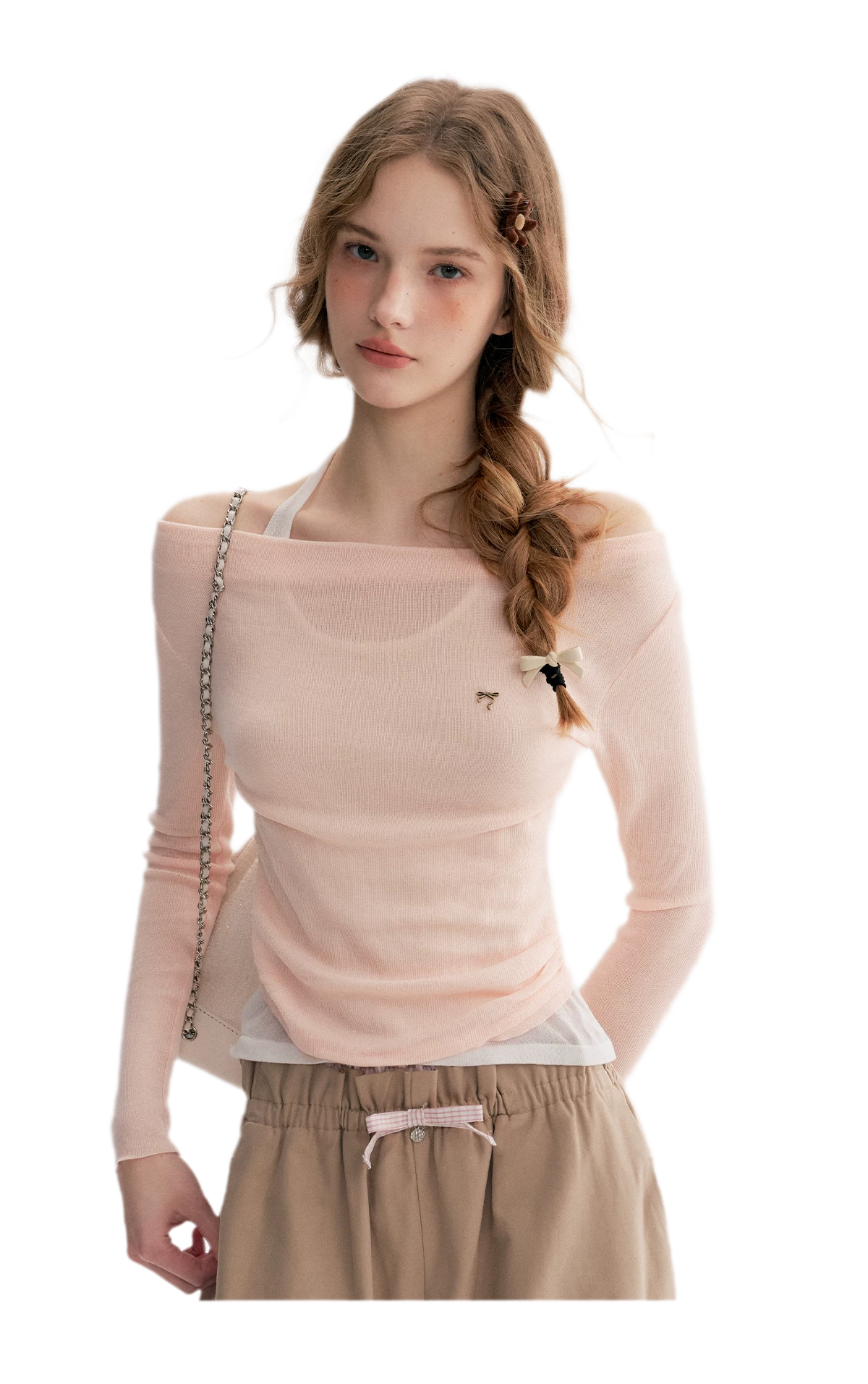 Lyocell Halter Knit Top