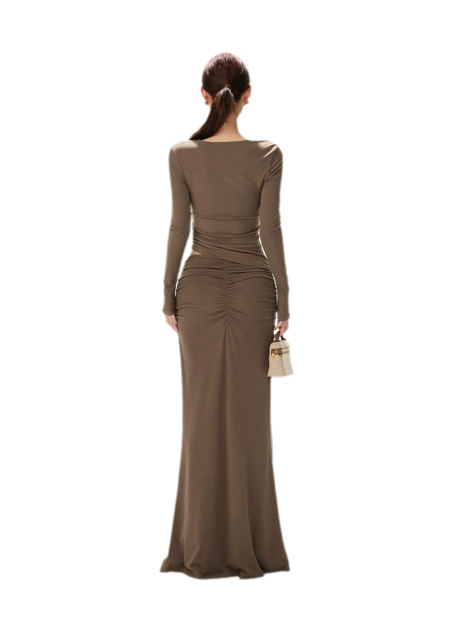 Ribbed Asymmetric Knit Set