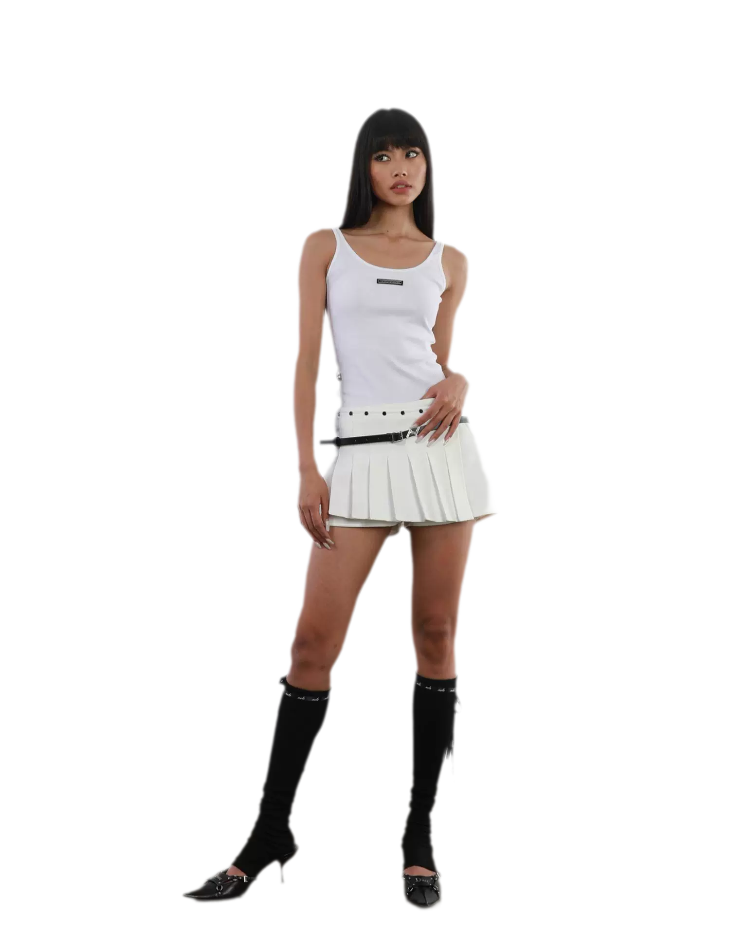 Scoop Waist Tie Top