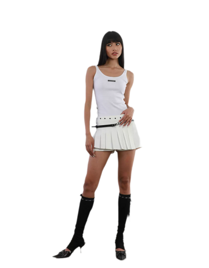 Scoop Waist Tie Top