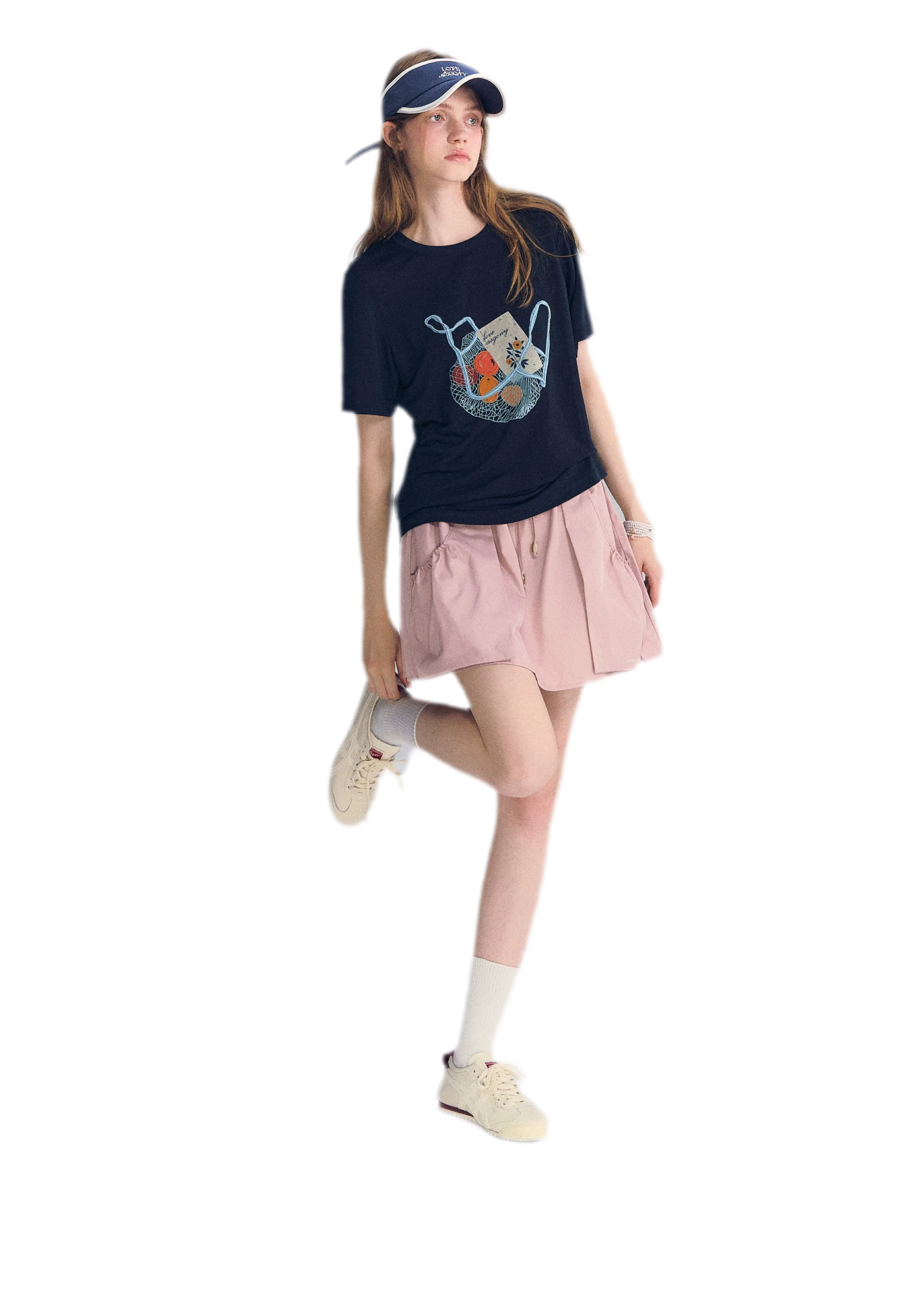 Drawstring A-Line Skirt