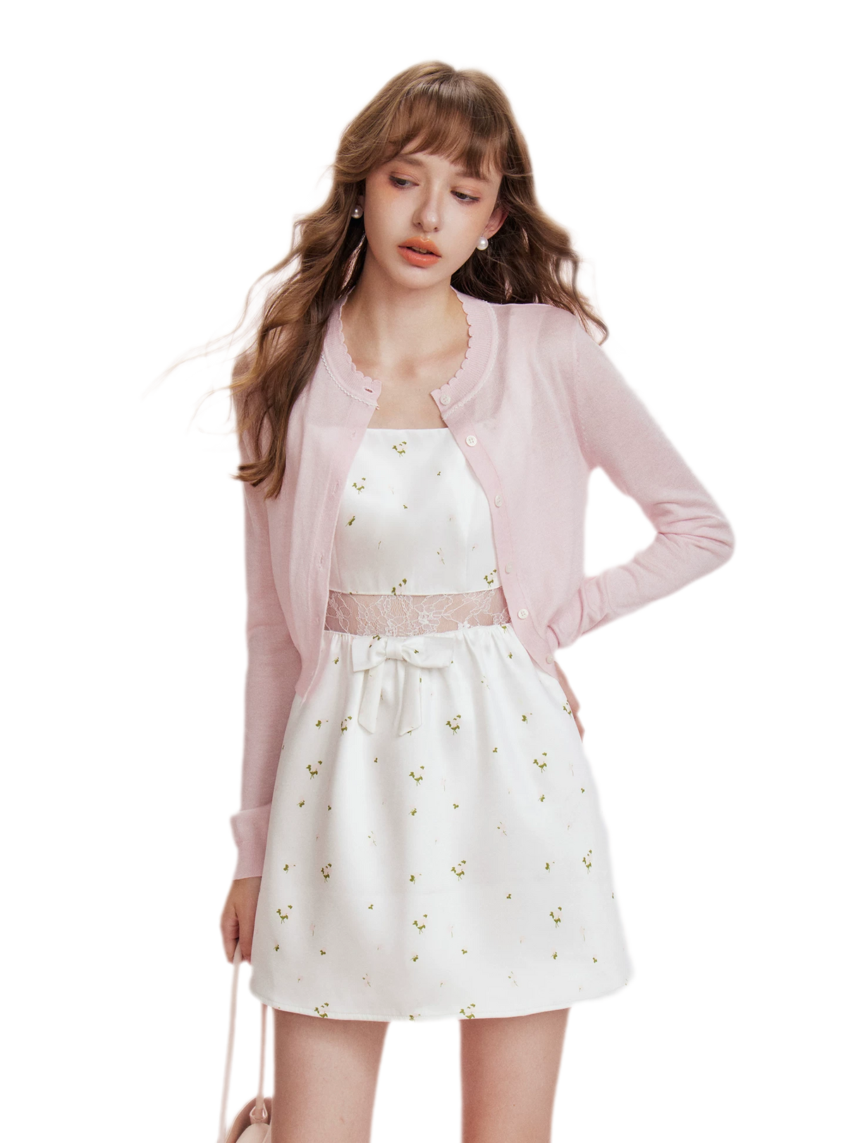 Lace Waist Satin Dress
