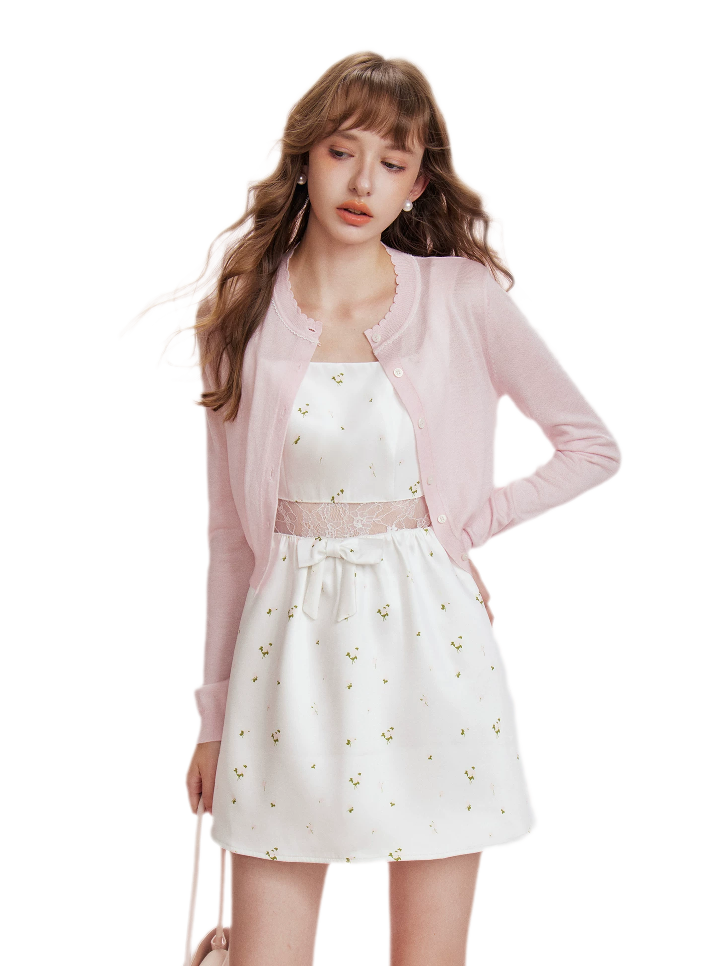 Lace Waist Satin Dress