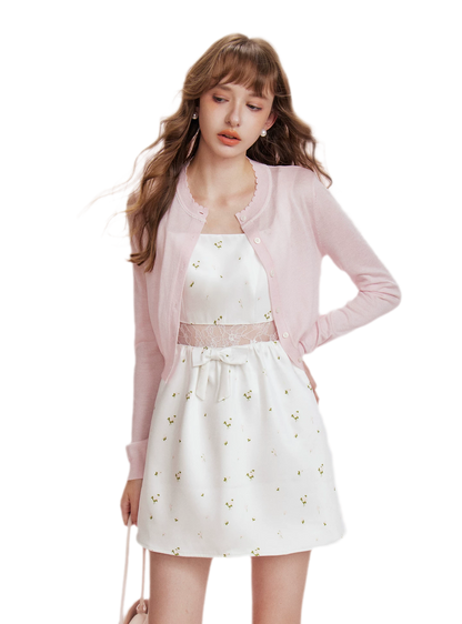 Lace Waist Satin Dress