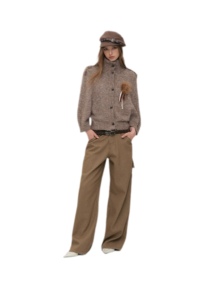Embossed Buckle Newsboy Beret