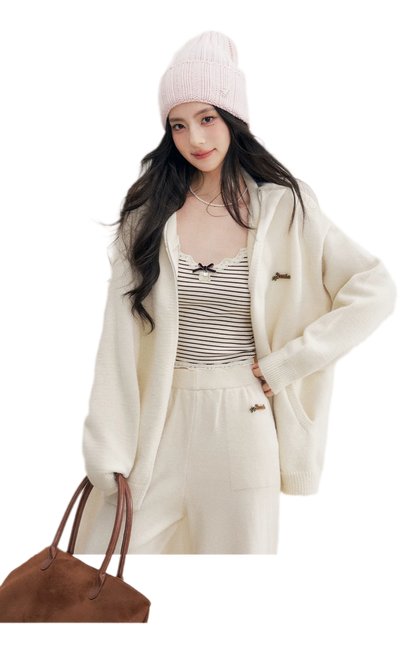 Cozy Knit Hoodie Set