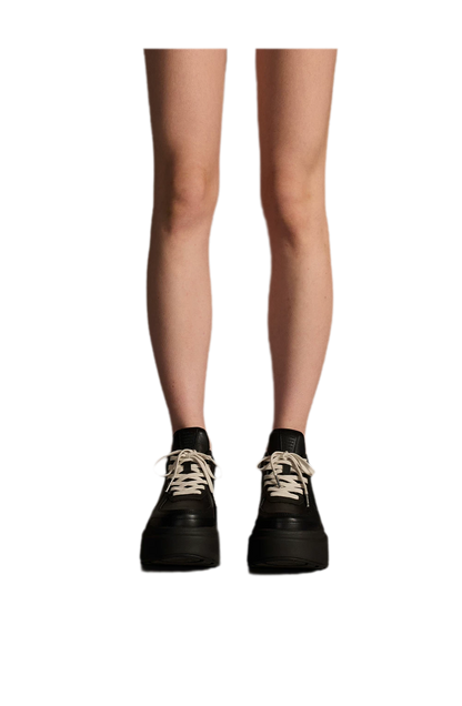 Leather Platform Running Shoes