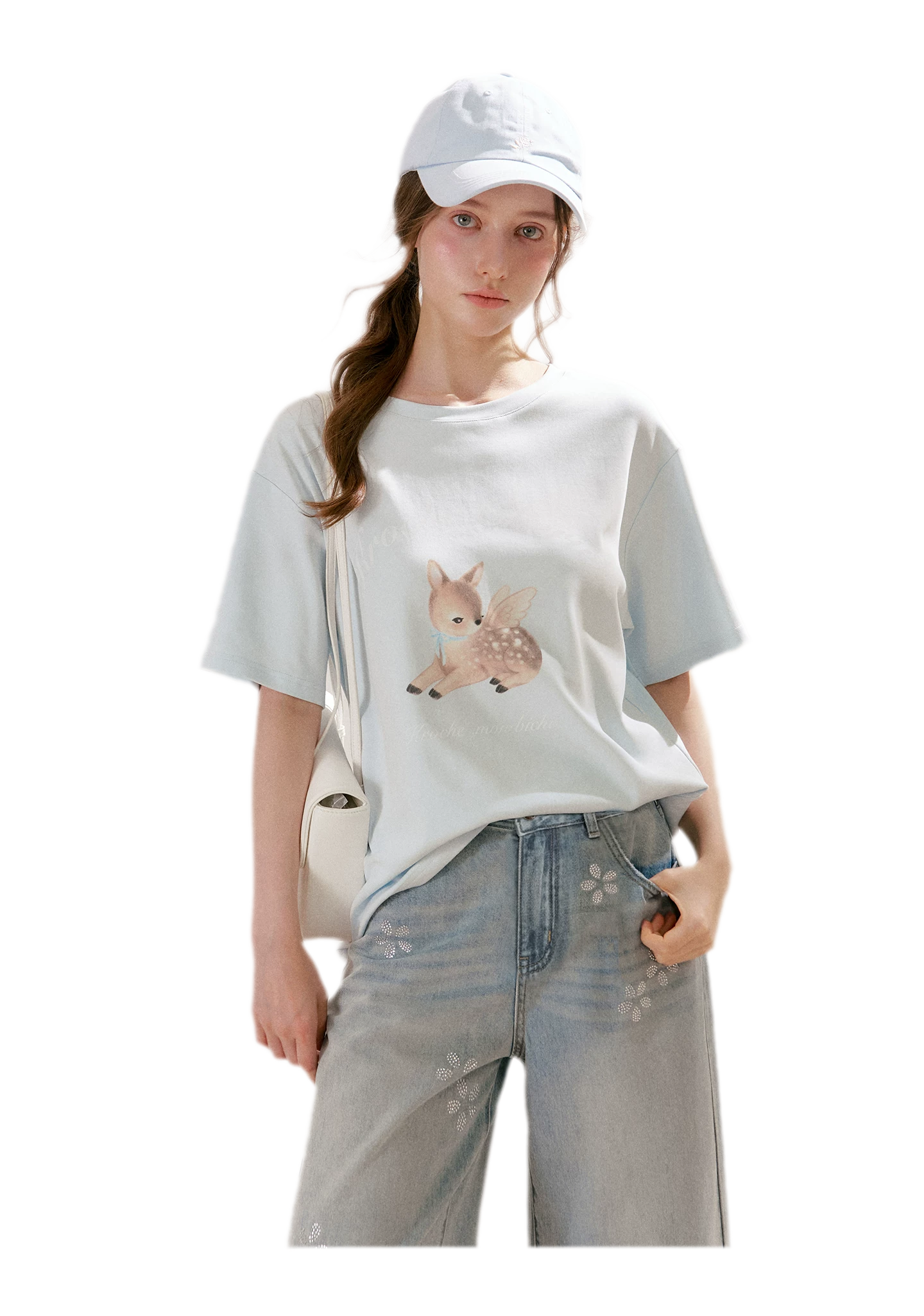 Hand-Painted Deer Tee