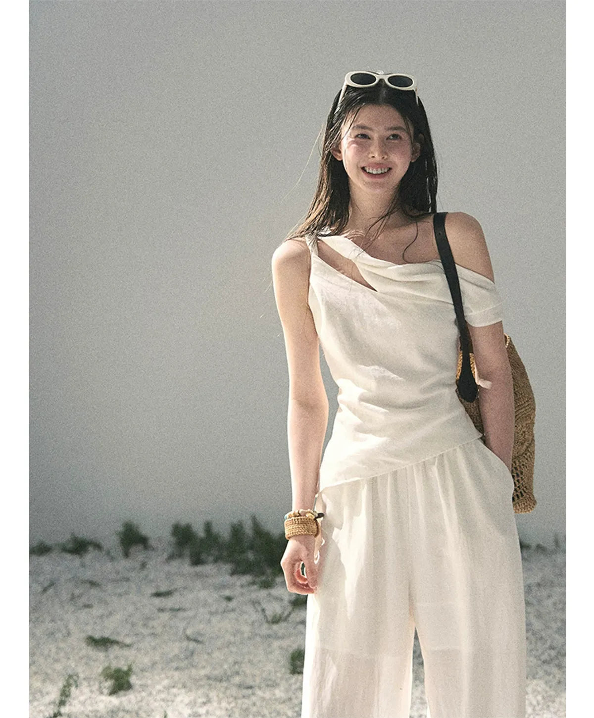 Textured Slouchy Wide-Leg Set