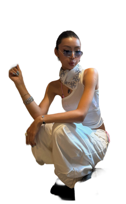 Acetate Asymmetrical Tank Top