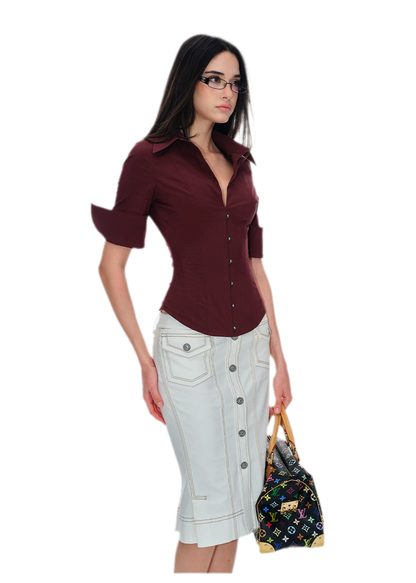 Steel Boned Waist Shirt