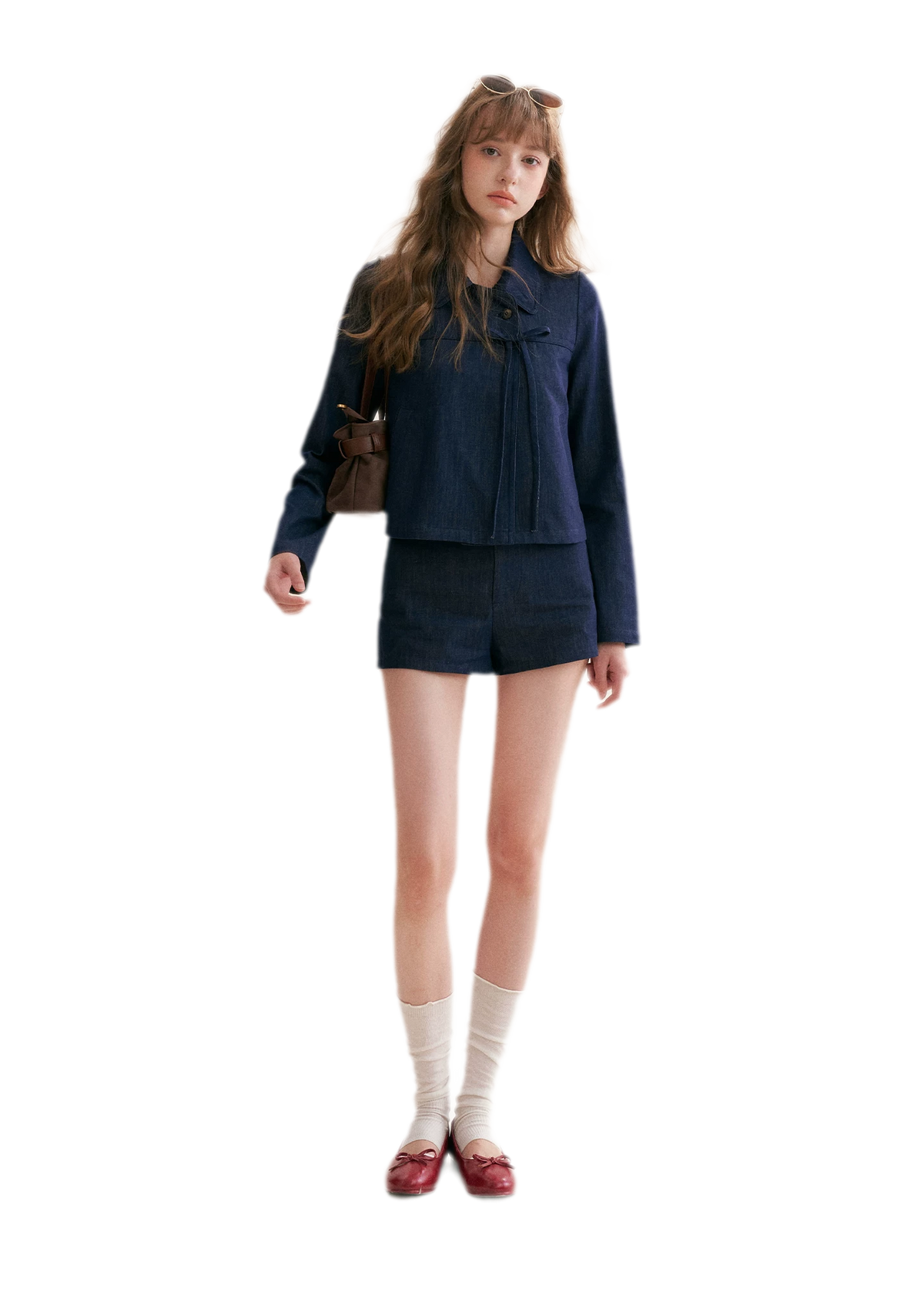 Lyocell Cotton Bow Denim Set