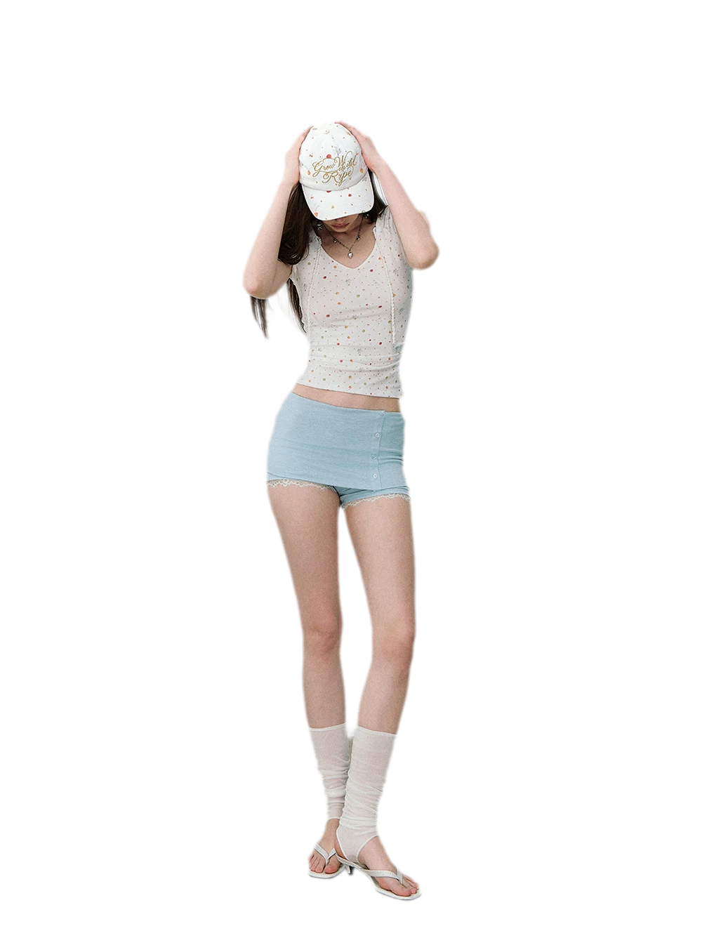 Mambo Signal One-Shoulder Top &amp; Skort