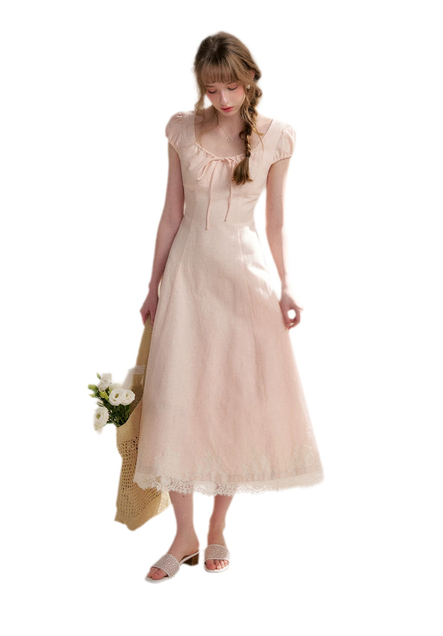 French Lace Long Dress
