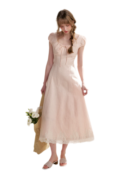 French Lace Long Dress