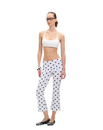 Capri Foldover Flare Pants