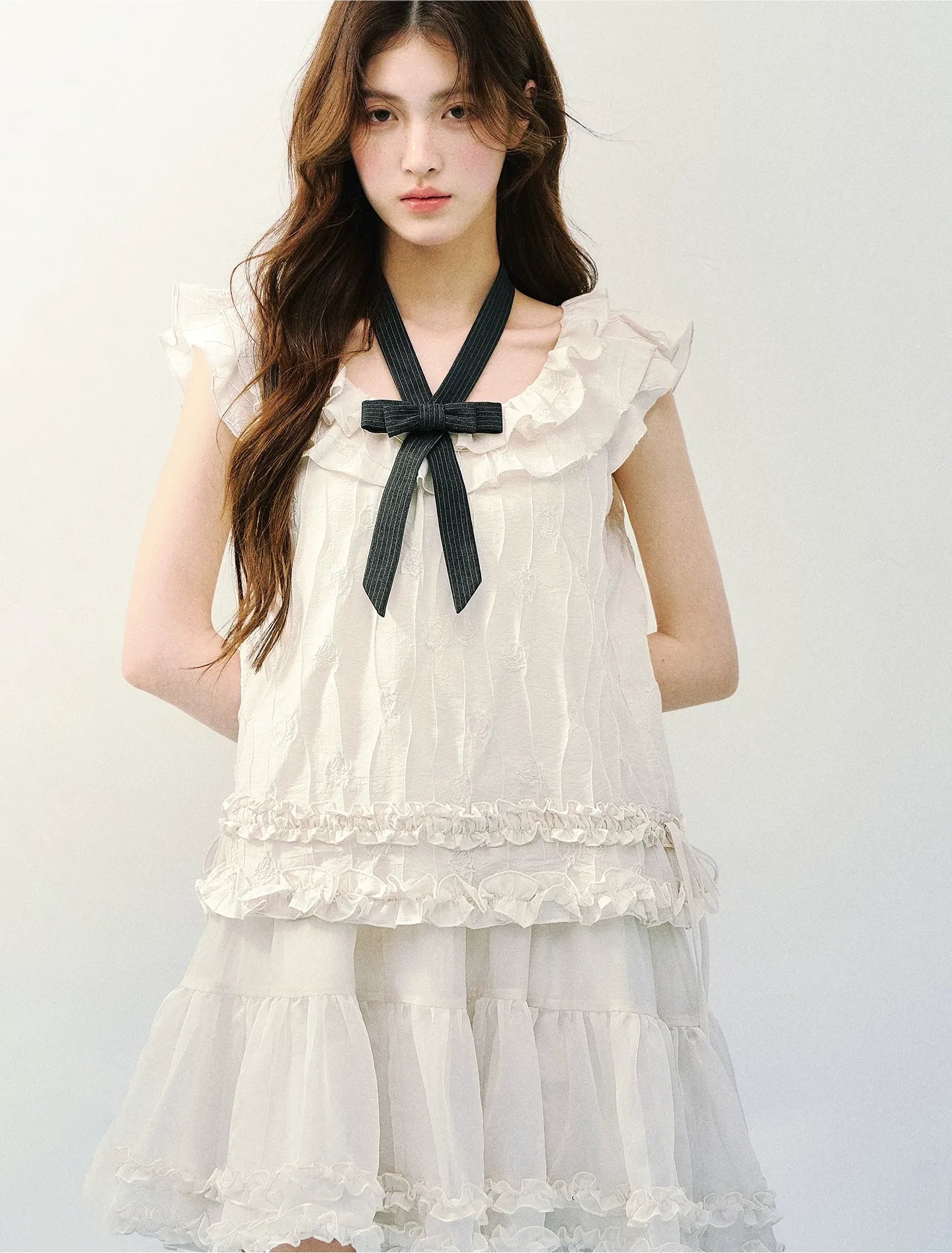Ruffled A-Line Dress