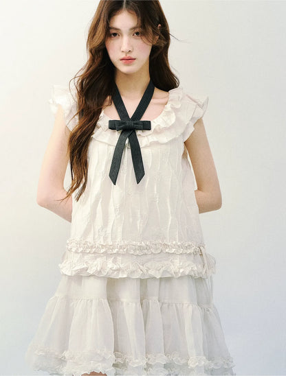 Ruffled A-Line Dress
