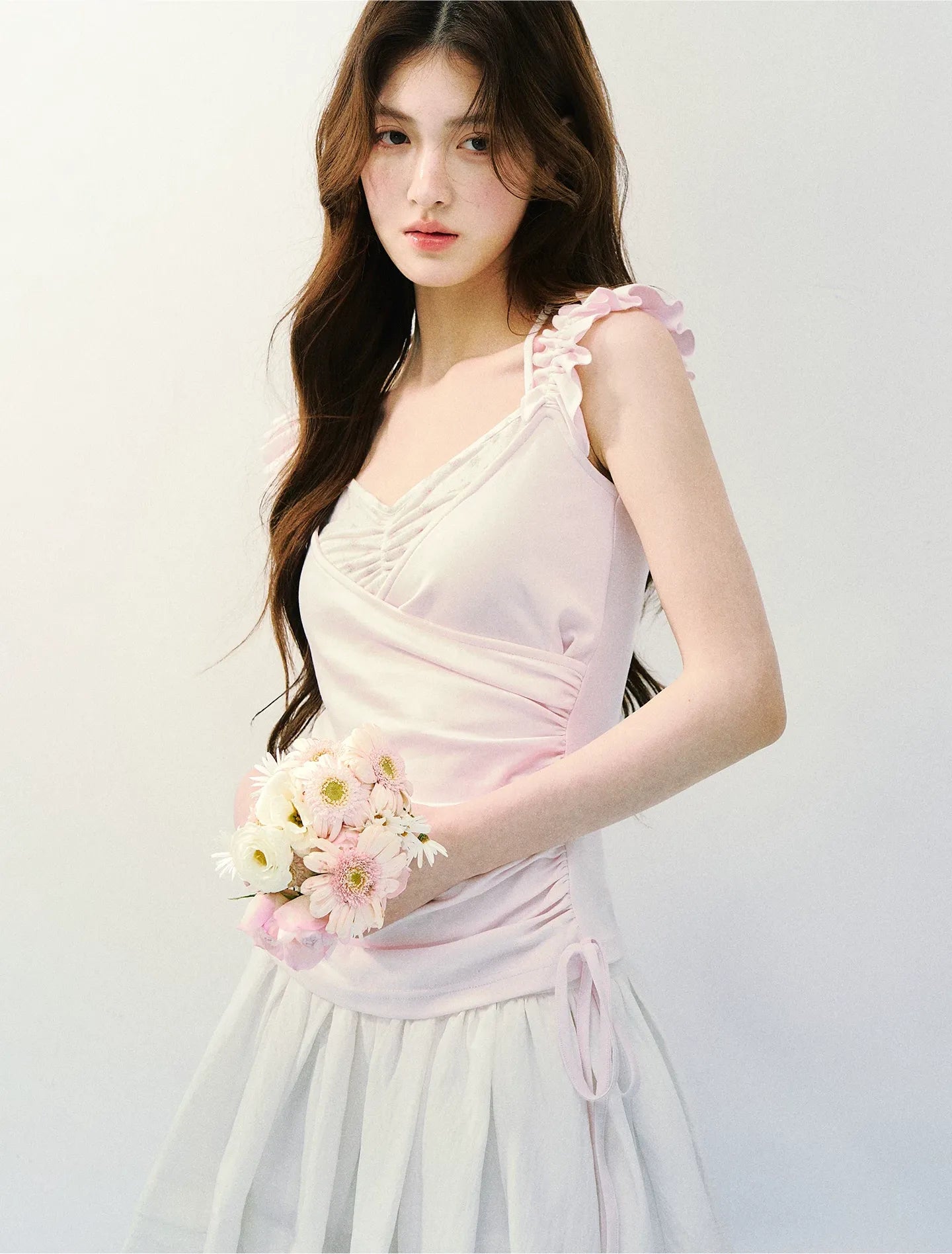 Two-in-One Ruffle Sleeve T-Shirt
