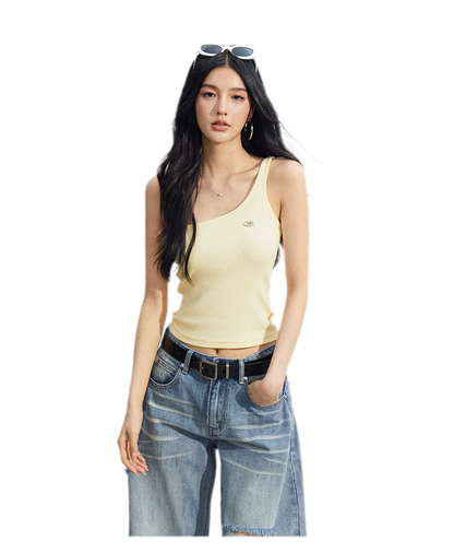 Layered One-Shoulder Top