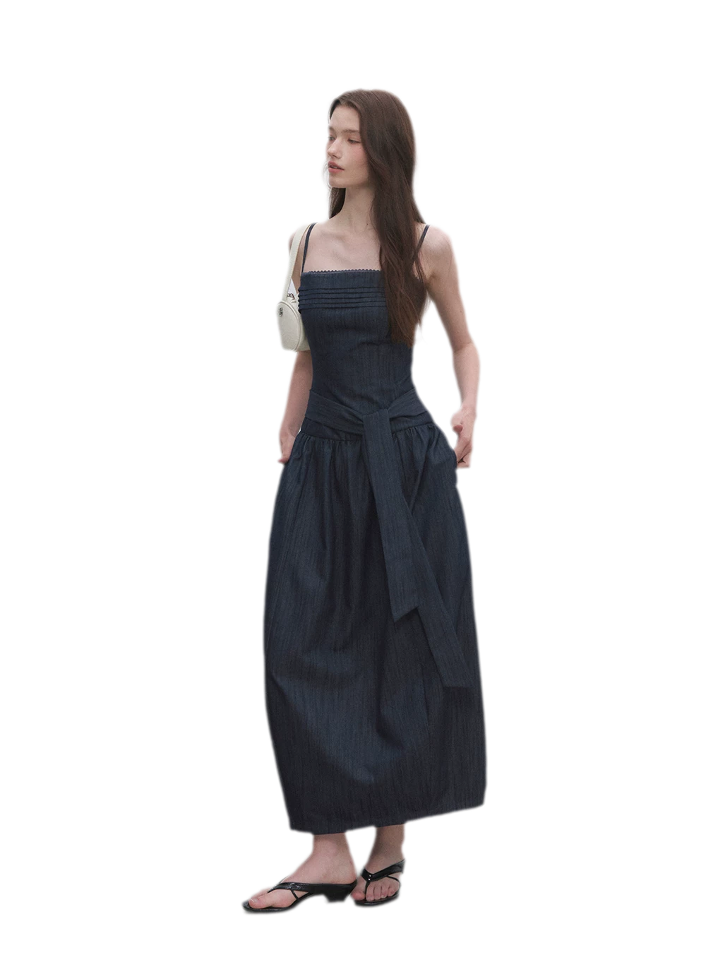 Tie Waist A-Line Dress