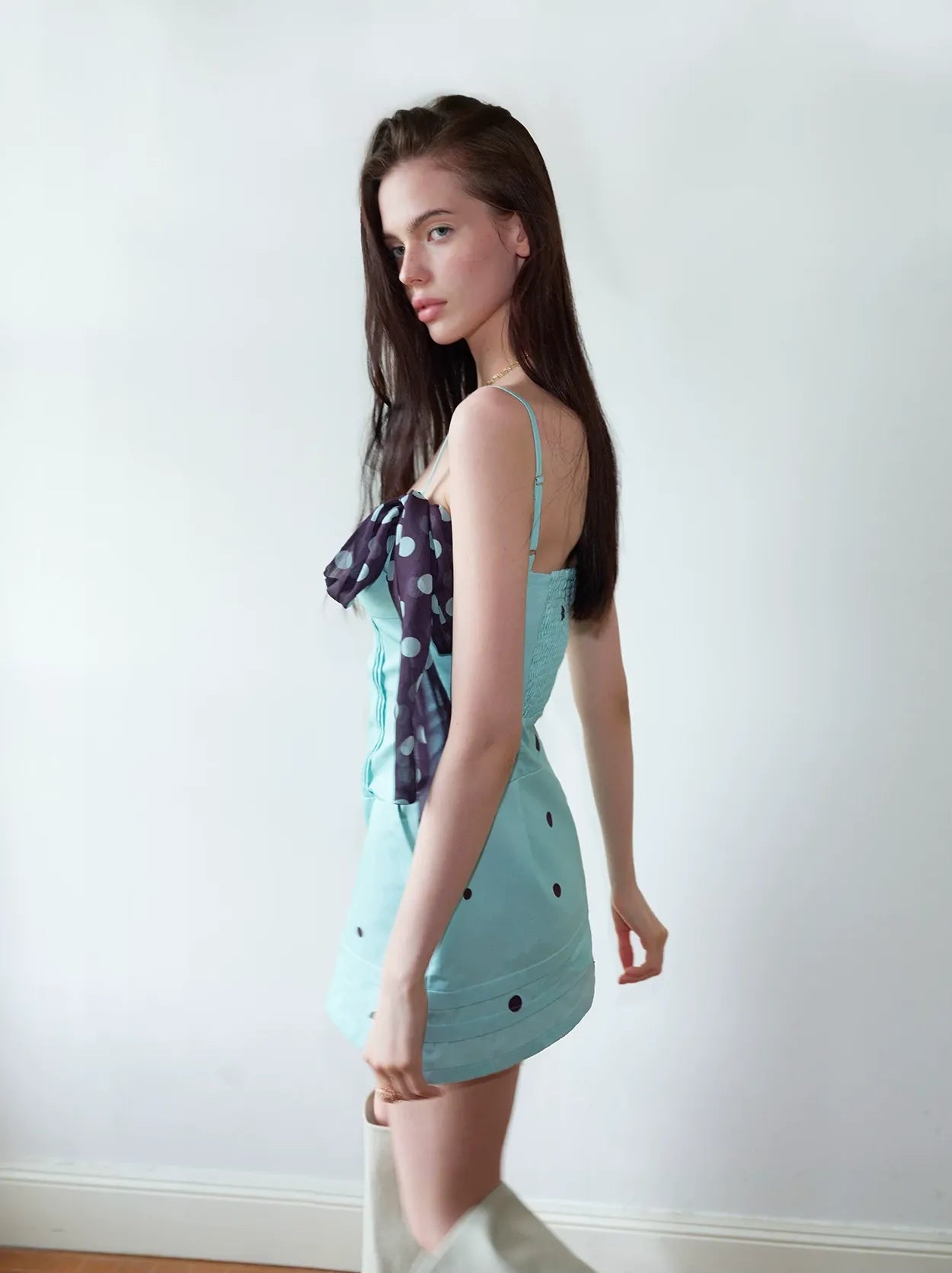 Polka Dot Tied Dress