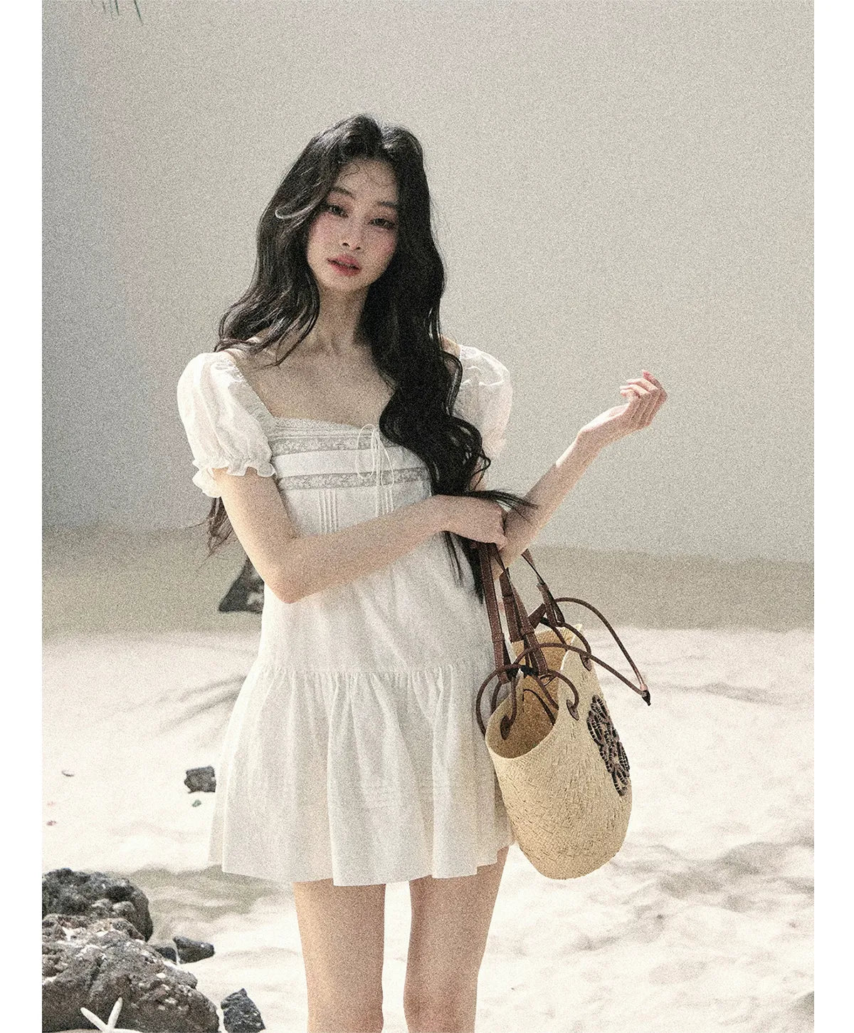 Cloudy Lace Puff Dress