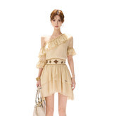 CYNR Beaded Off-Shoulder Dress – view 14