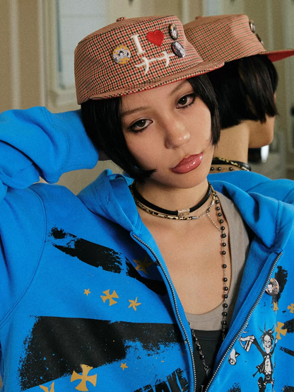 DSM X NANA Embroidered Fuzzy Hat