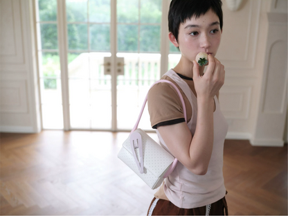 Oversized Hair Clip Shoulder Bag
