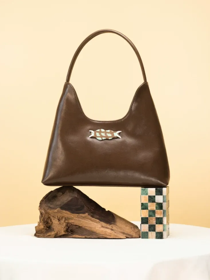 Textured Hobo Candy Applique Bag