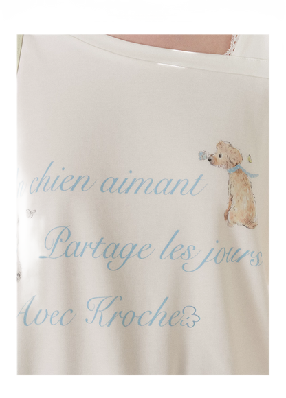Modal Cotton Lace Tee