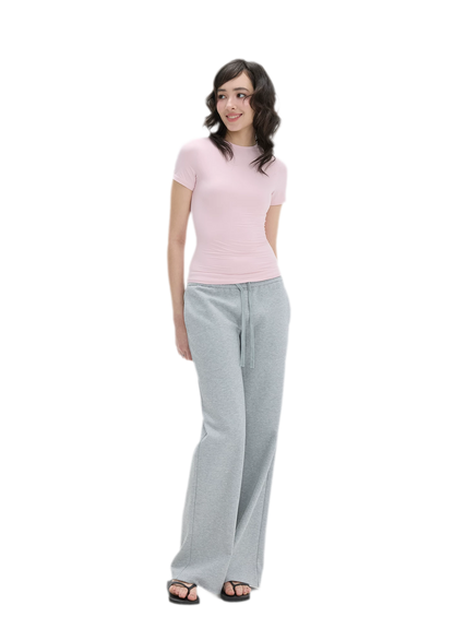 Low-Rise Wide-Leg Loose Sweatpants
