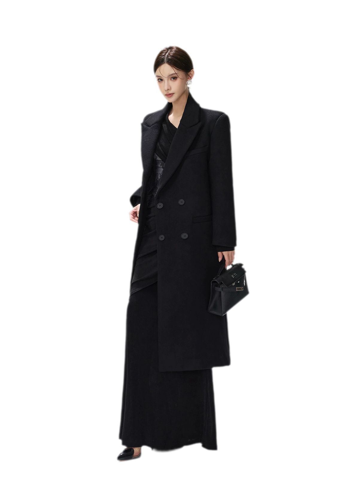 Structured Double-Breasted Wool Coat — 갤러리에서 이미지 10번 불러오기