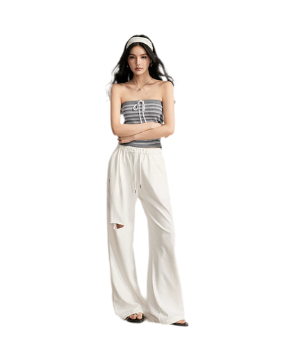 Striped Knit Bustier