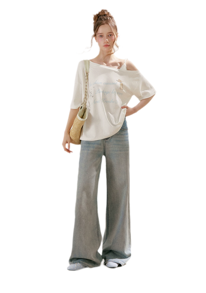 Sparkling Galaxy Wide-Leg Jeans