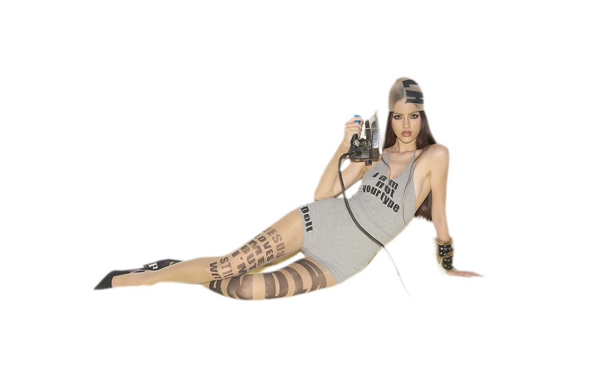 Sheer Letter Tights