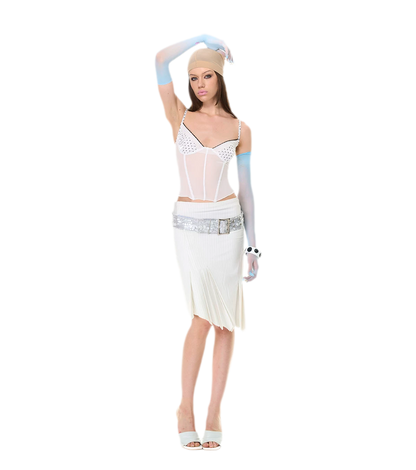Lace Mesh Slim Cami