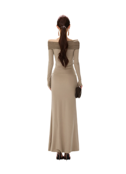 Mesh Twist Mermaid Knit Dress