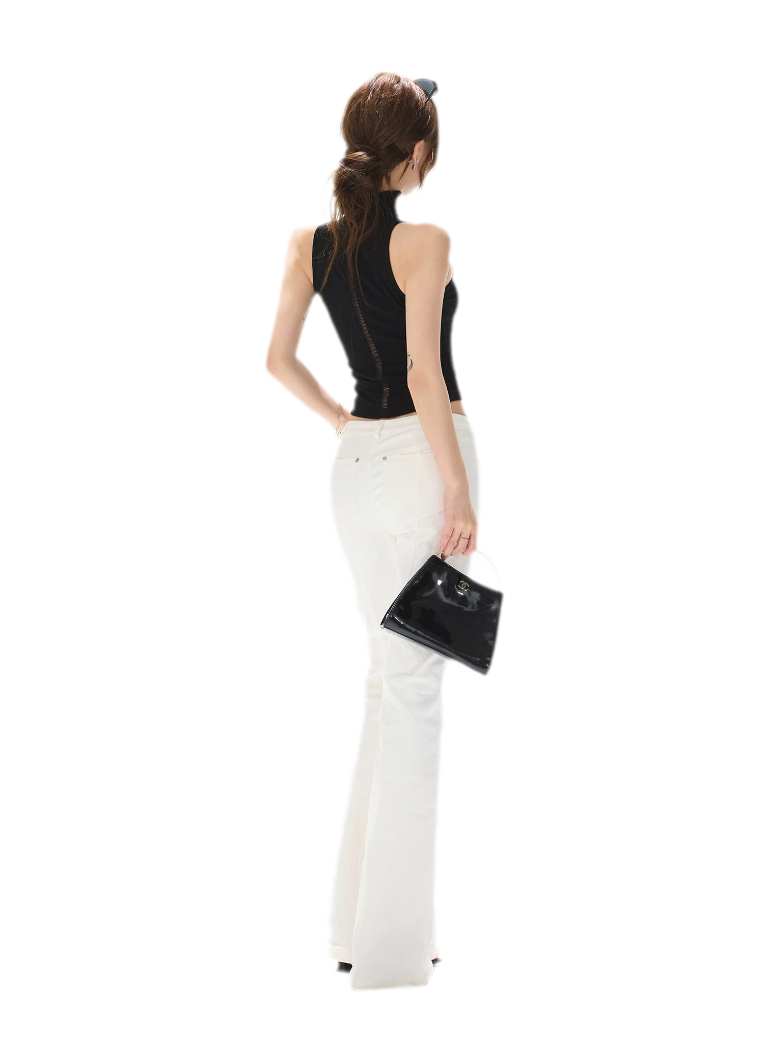 Cutout High Neck Tank
