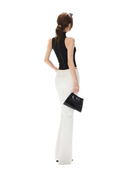 Cutout High Neck Tank