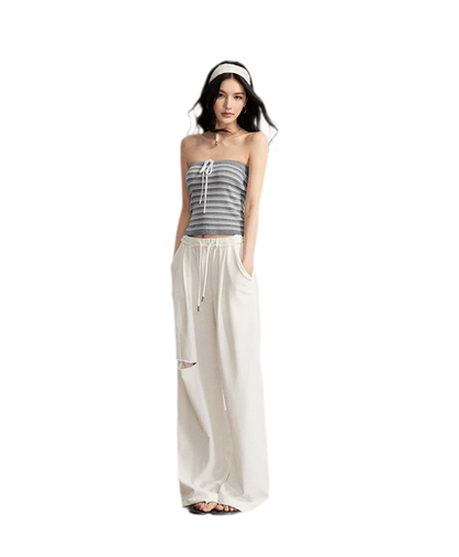 Striped Knit Bustier