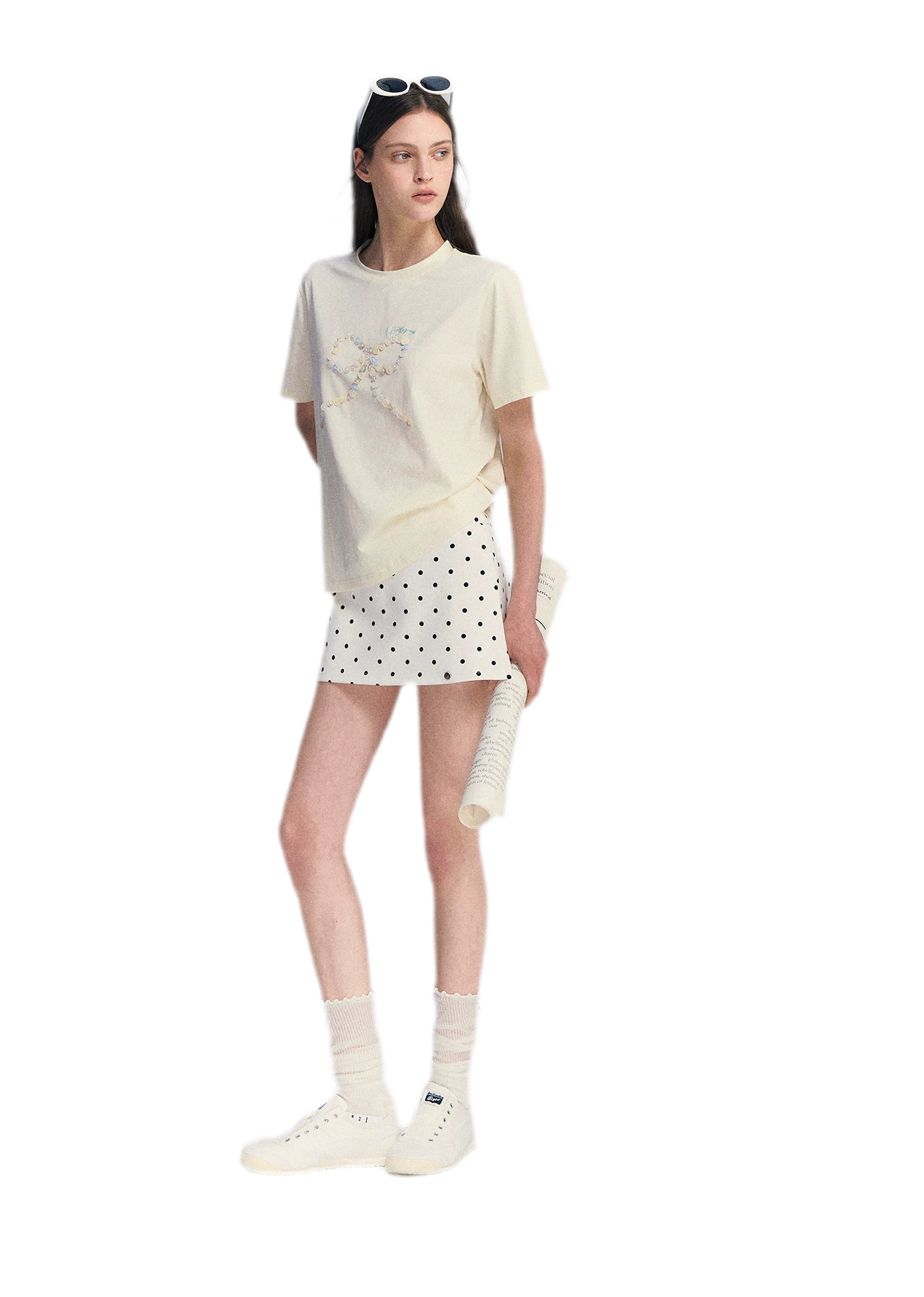 Polka Dot A-line Skort